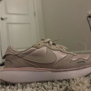 Nike Women's Beige and Pink Sneakers